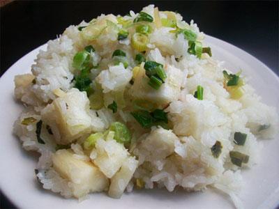 Xôi sắn - món ăn truyền thống của người Thái Tây Bắc